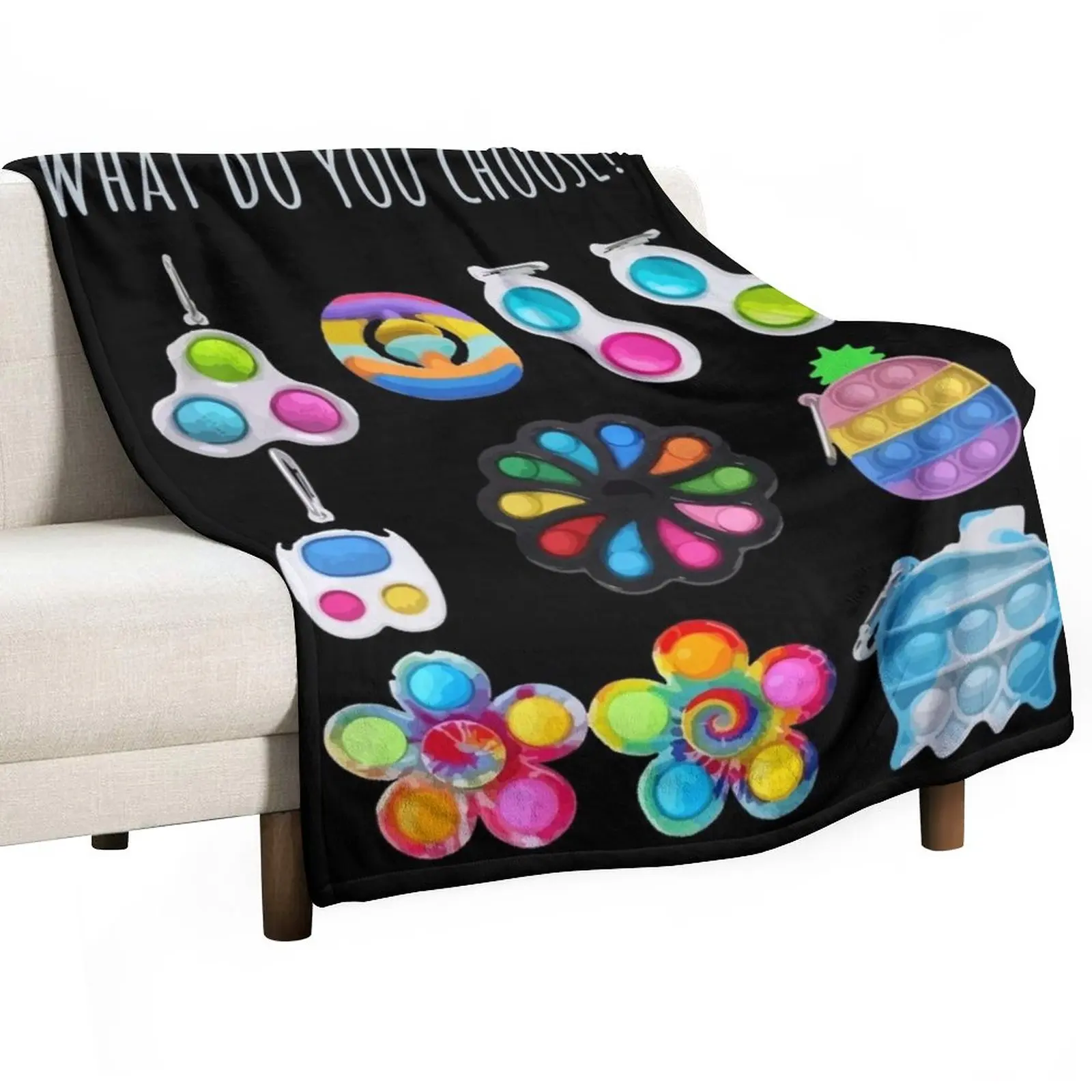 

Your Choice: Pop It, Simple Dimple or Snipers Throw Blanket Shaggy Blanket Cute Blanket Plaid