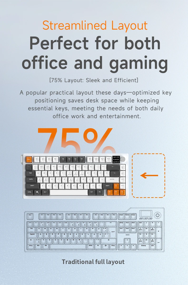 low profile rgb keyboard compact desk setup