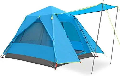 

Tents 3 Person Waterproof Instant Tents 3 People Cabin Tent Easy Setup with Sun Shade Automatic Aluminum Pole Camping moon Singl