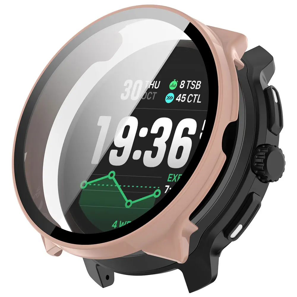 PC 보호 케이스 + Suunto Race / Race2 / Race S용 강화 필름 안티드롭 하드 범퍼 쉘 스마트워치 커버
