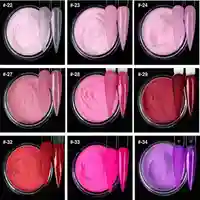 1KG Nude Nail Acrylic Powder Crystal Clear Nail Extension Carving Dip Powder Nail Art Crystal Powder Carved Pollen Wholesale 2