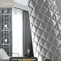 Blackout Soundproof Warm Curtains for Living Room Bedroom Thickened High Quality Windproof Noise Reduction Window Screen Custom 2