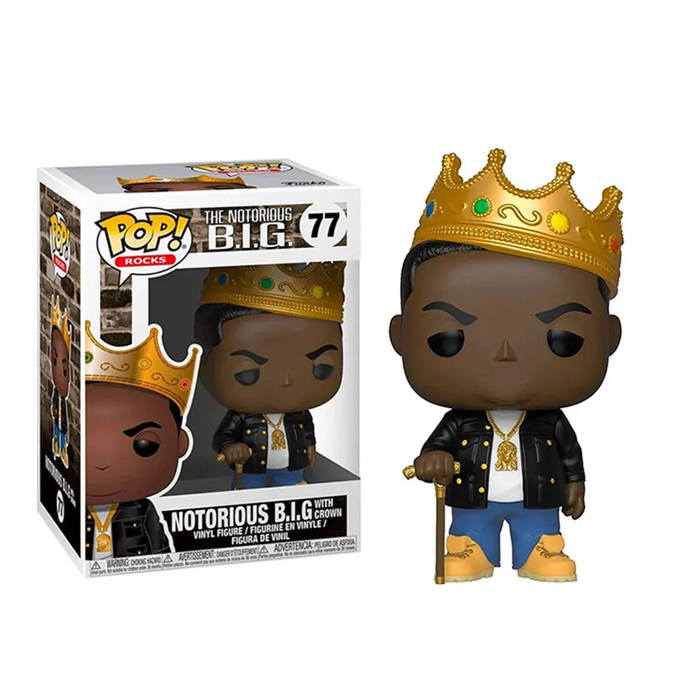 Funko Pop Rocks Notorious B.I.G # 18 # 77 # 78 # 82, вінілові фігурки, ляльки, іграшки, подарунок для дітей