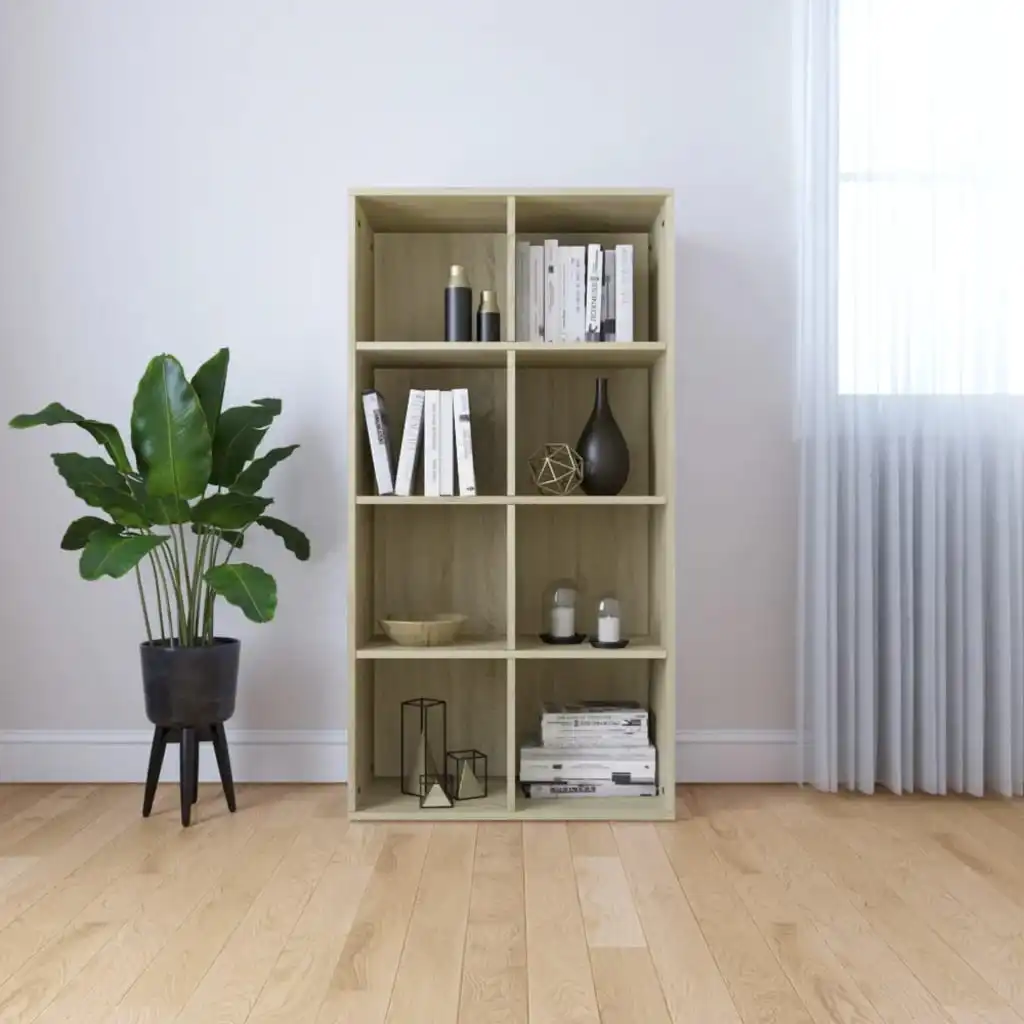 

Book Cabinet/Sideboard Sonoma Oak 26"x11.8"x51.2" Engineered Wood Office Furniture