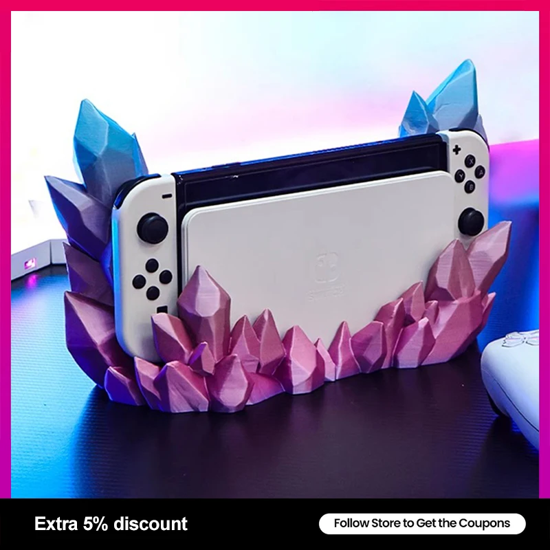 Per Nintendo Switch & Switch Copertura Base Di Ricarica Oled Custodia In Cristallo Sfumato Originalità Caricatore Decorativo Dock Guscio Protettivo
