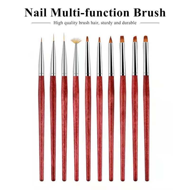 

Nail Art Acrylic Brush Liquid Powder Carving UV Gel Extension extension Painting Brush Lines Liner Drawing Pen Manicures Tools