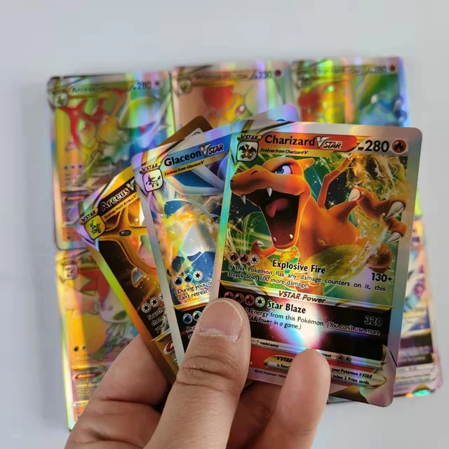 50pcs Vstar Game Pokemon Cards Anime Shining English Pokemon Cards GX VMAX MEGA Pikachu Charizard Battle Carte Trading Kids Toys 2