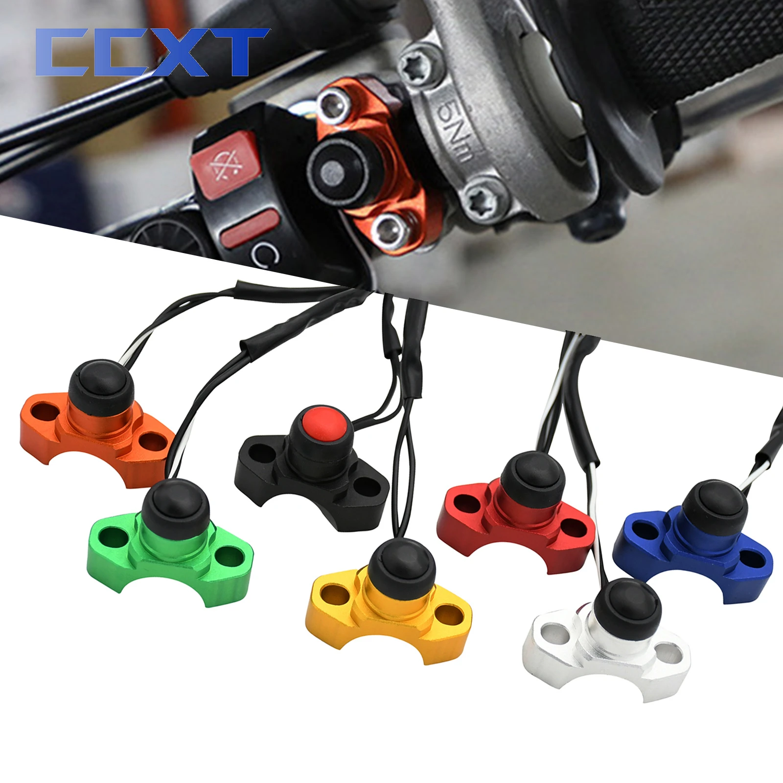Motorcycle CNC Start Kill Switch Engine ON OFF Button For Kawasaki ...