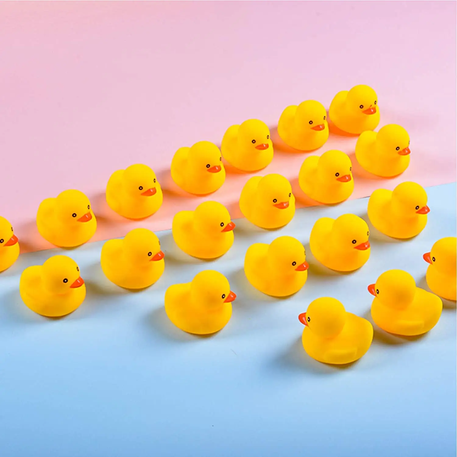 10pcs Preschool Bath Toys Mini Rubber Ducks Squeak Float Ducks Baby Bathtub Shower Toy Gift for Toddlers Kids Boys Girl Birthday 5