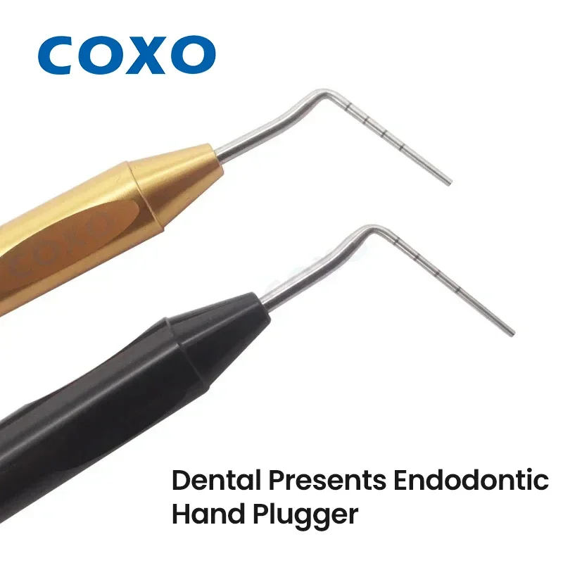 coxo-2pcs-set-vertical-compaction-hand-pluggers-for-root-canal-obturation-endodontic-stainless-steel-pressurizing-instruments