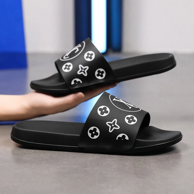 Summer men women indoor slippers floor flat shoes indoor eva flip flops female non-slip bathroom home slippers outdoor
