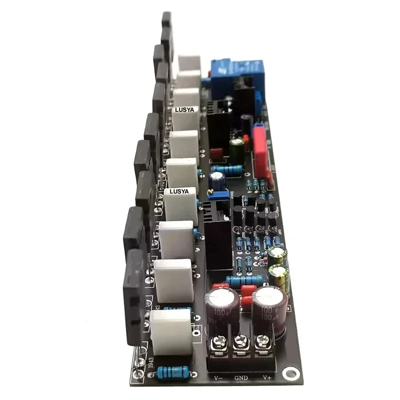 Audio Amplifier Board Upgraded Version Mono 500W Tube 2SC5200 + 2SA1943 Dual Voltage 20V-90V HIFI High Power + Speaker Protect