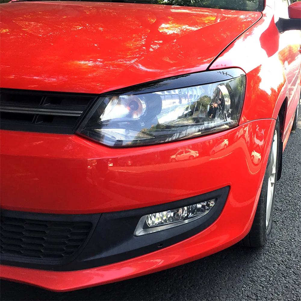 

3D наклейки для Volkswagen Polo 5 MK5 L & R ABS Gloss Evil передняя фара для бровей Eyelid TSI TDI GTI 1,2 1,4 1,6 Polo R WRC 2010-2017