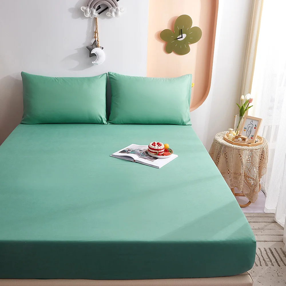 

Однотонный защитный матрас simмонс, матрас из полиэстера и хлопка, чехол на матрас, доступен на весь сезон, белый