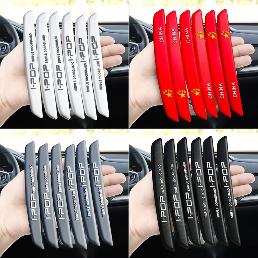 6Pcs Auto Car Door Edge Protection Guards Buffer Trim Modanatura Striscia Di Protezione Antigraffio Car Door Crash Bar Per Audi Bmw