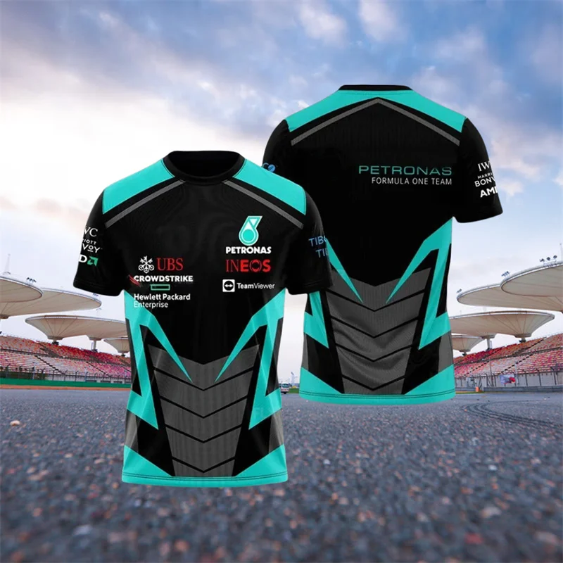 Men T Shirts 3D Extreme Sports Racing Team Racing Suit T-shirt Men's and Women's Quick Drying Short Sleeves T-Shirt
