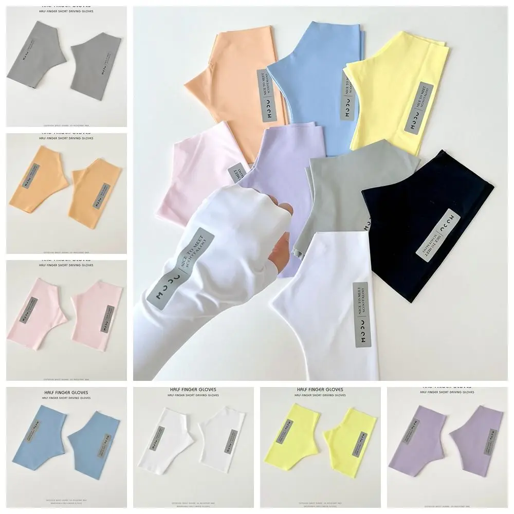 

Touch Screen Gloves Sun Protection Gloves Half Finger Summer Summer Sunscreen Gloves Quick Drying Short
