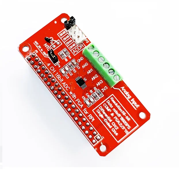 

Плата аналого-цифрового преобразователя ADS1115 ADC для Raspberry Pi 3/2/B +