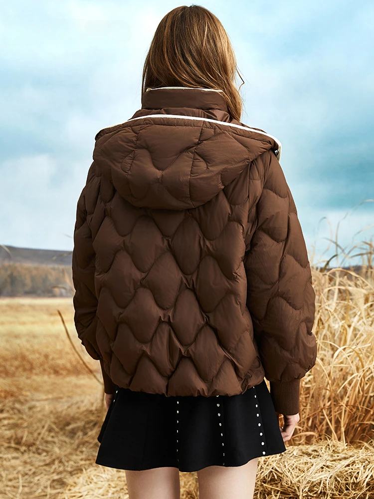 90 White Duck Down Exquisite Small Fragrance Design Feeling Thickened Down Coat for Women 2023 Winter Coat for Women