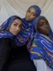 107397-89464e.jpg 1 pièces Ramadan Hijab imprimé léopard femmes bohème aquarelle doux musulman Hijabs Floral respirant châle enveloppement écharpe foulard chaud