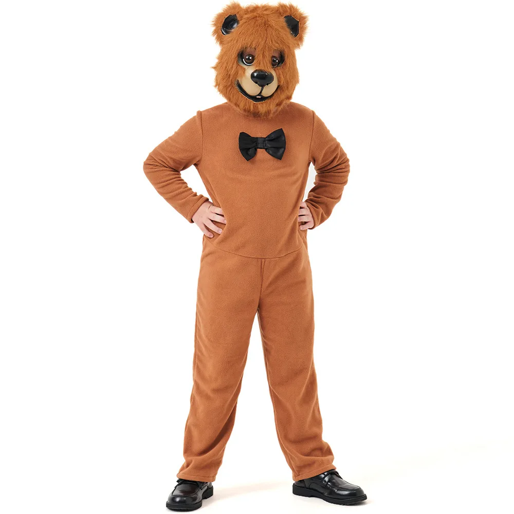 Umorden Parent-child Unisex Adult Kids Child Brown Bear Costume