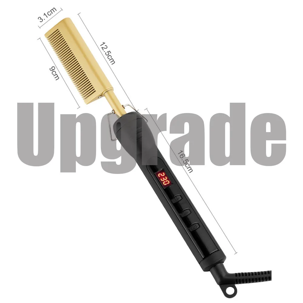 Comb Straightener Flat Iron Straightening Brush Curler Roller Styler Tool for Wigs and African Hair hair straightener hair straightener brush hair straightener comb