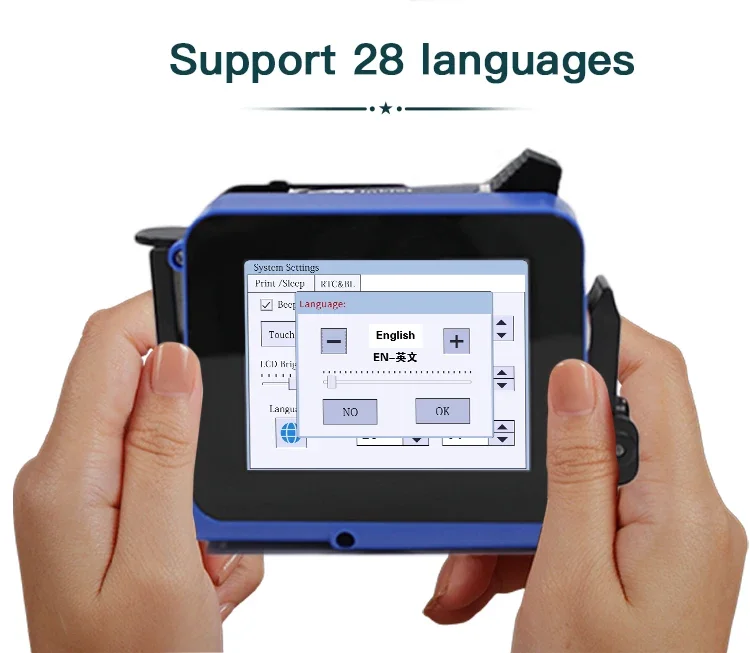 PC12 12.7mm Handheld mini printer Detachable mini printer QR Bar Batch Code Date