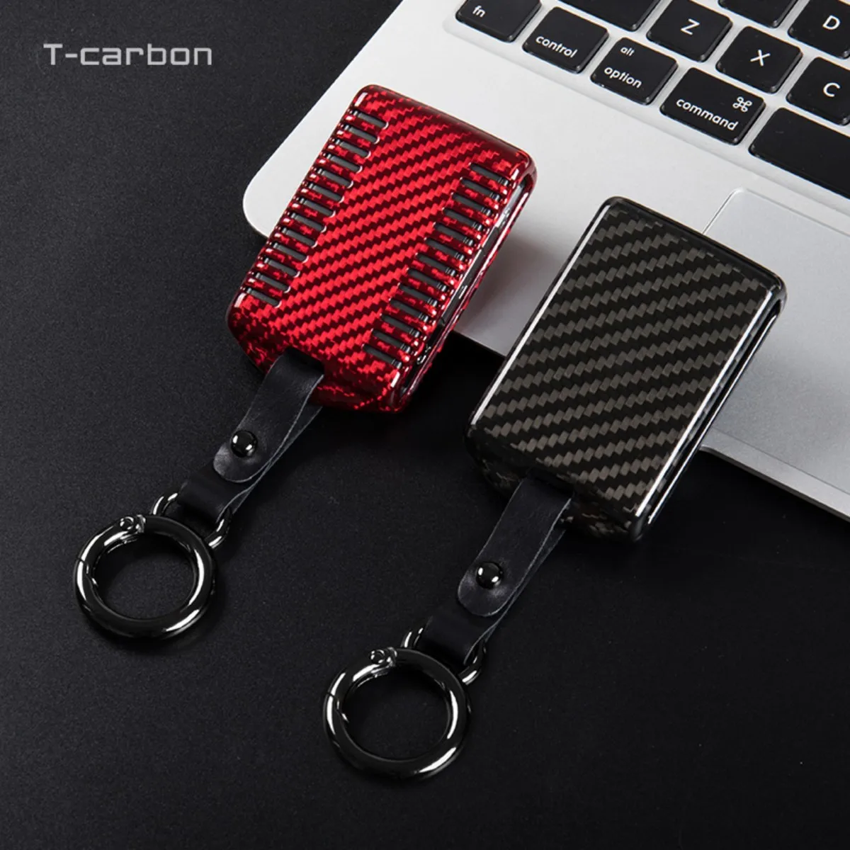 T-Carbon Carbon Fiber Smart Car Key Case Cover Fob Shell Per Volvo S90 S60 V90 V60 Xc90 Xc60 Xc40 Accessori Auto Per Auto