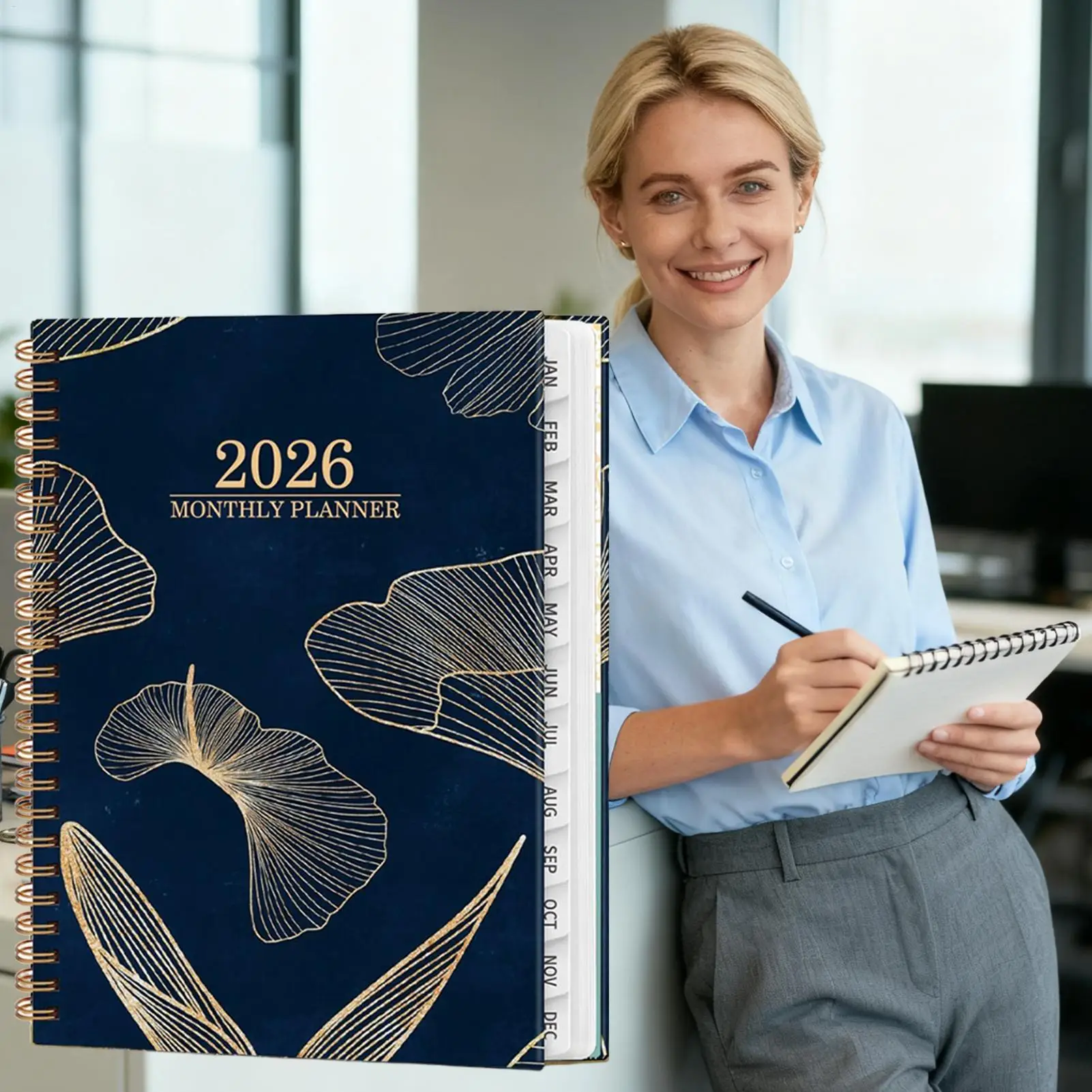 플래너 2026 부드러운 필기 노트 대형 블록 2026 플래너 주간 및 월간 학교 학업 교사 학생 교실용