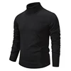 Autumn Men's Turtleneck Sweater Winter Knitting Pullovers Rollneck Warm Men Jumper Loose Solid Color Top 2