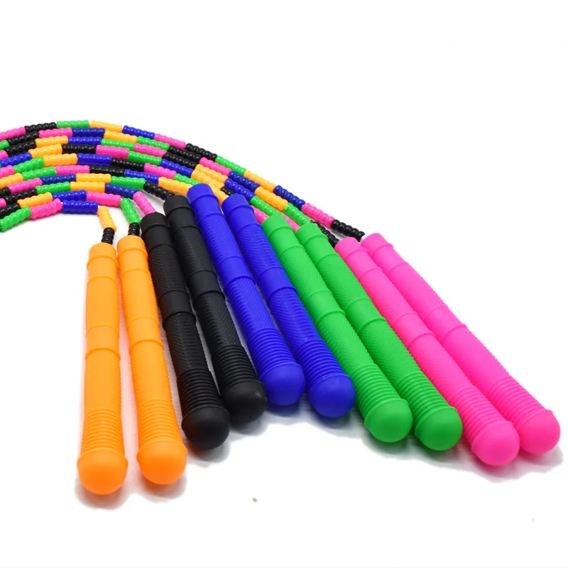Cuerda de saltar, cuerda de saltar segmentada ajustable sin enredos con  cuentas de plástico PP para niños y estudiantes