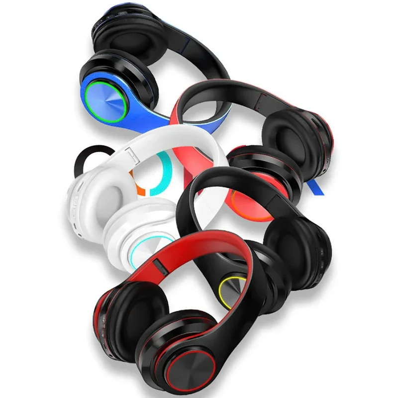 سماعة رأس بلوتوث من Wireles قابلة للطي سماعة رأس ك...