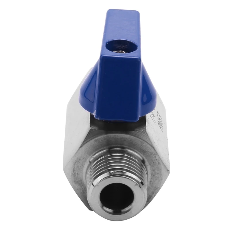 Stainless Steel Ball Valve-1/4 Inch NPT Thread Male Small Mini Ball Valve (1/4Inch Male&Male)