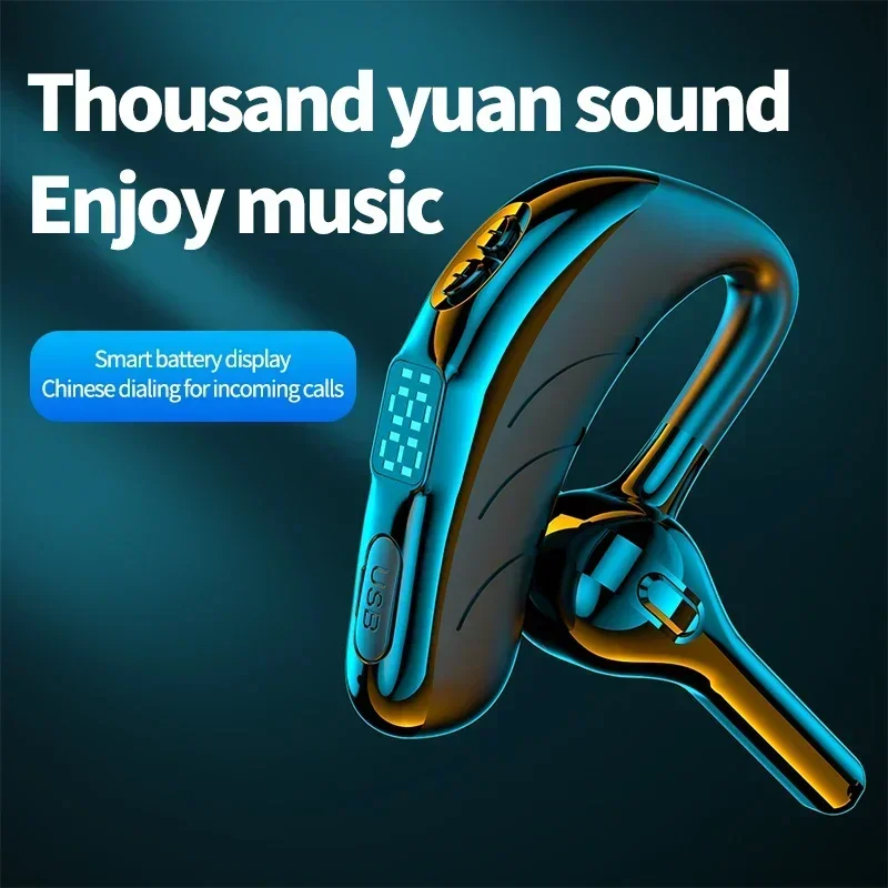 

Wireless Handsfree Long Standby Time X13 Single Ear Headset with Mic Bluetooth 5.1 Earphone Noise Cancelling Waterproof Earpiece