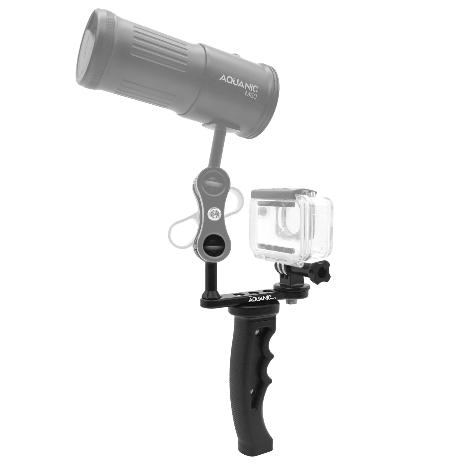 Aquanic Handheld Single ball head stand dive light stand Gopro accessories insta360 Ace pro Camera waterproof housing stand light stand photographic light stand photo tripod