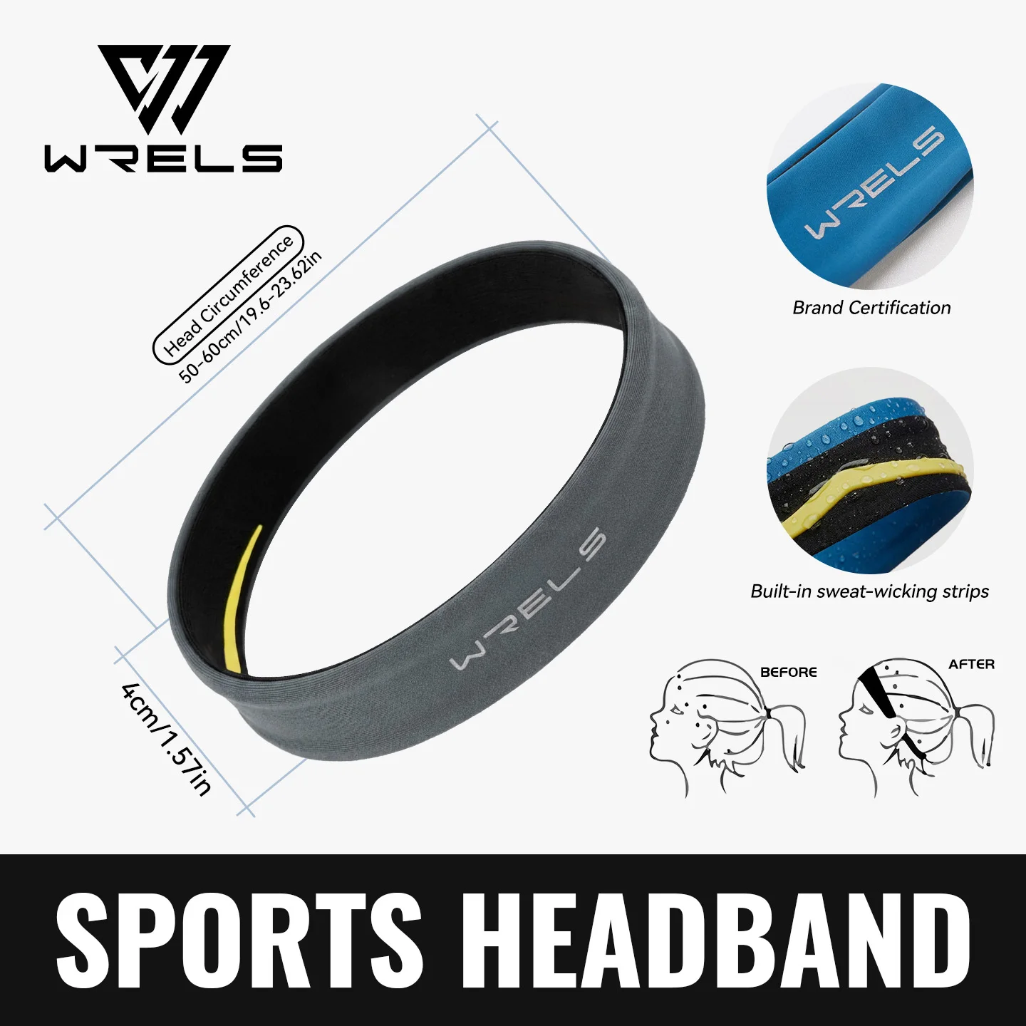Unisex Yoga & Fitness Sweat-Wicking Headband