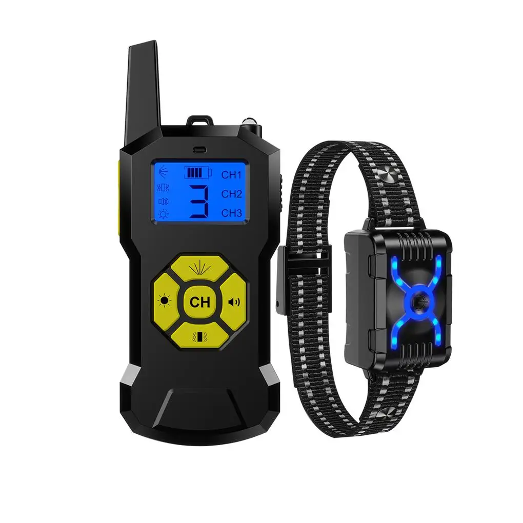 

Citronella Spray Dog Training Display Collar Remote Rechargeable Stopper Vibration Night Tracking for Small Medium Dogs