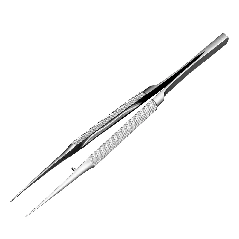Ophthalmic Tool Surgical Instruments 1pcs 11CM Ophthalmic Microsurgical Forceps Tweezers Stainless Steel Surgical Tool Titanium