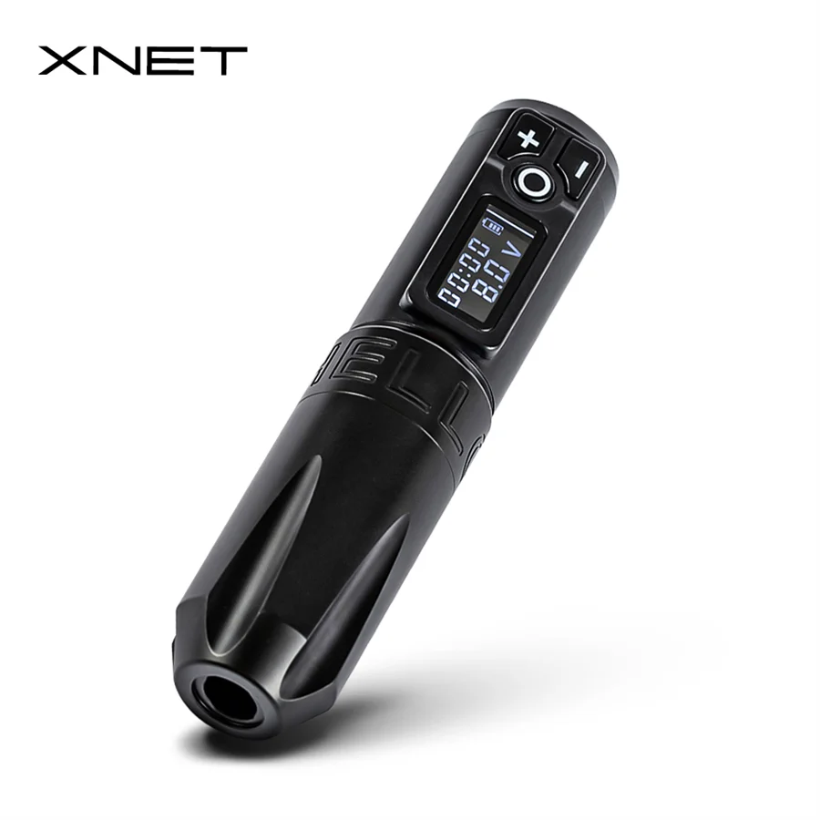 Ambition Trident Tattoo Machine Gun Pen Portable Wireless Battery Strong Coreless Motor LED Digital Display For Tattoo Art