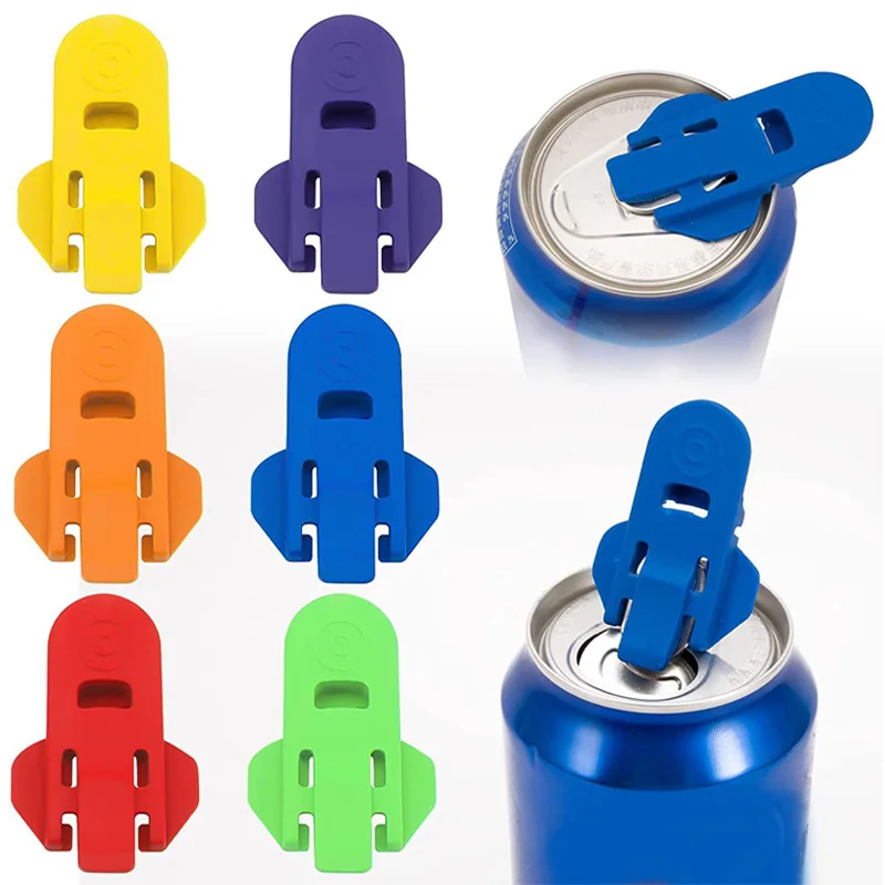 

20pcs Color Soda Beer Can Opener Beverage Can Protector Manual Easy Can Opener Reusable Portable Mini Multifunction Party Gadget