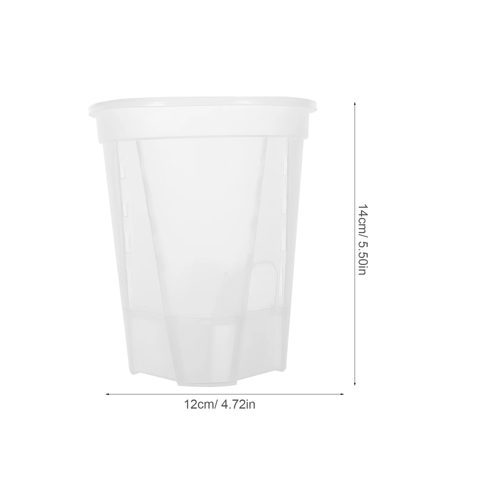 5Pcs White Self Watering Planter Automatic Flower Pot Transparent Base Plastic Plant Pots Gardening Accessories