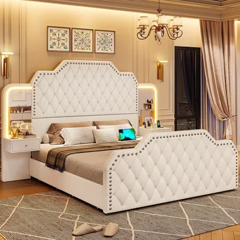 Queen Platform Bed Set 1