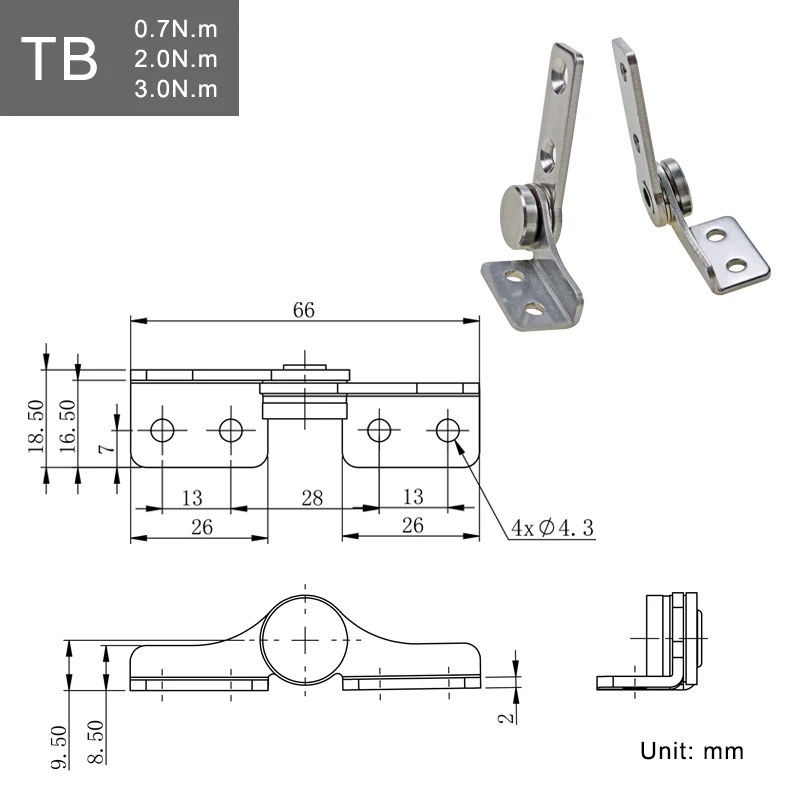 304 Stainless Steel Damping Hinge With Non Adjustable Torque, Stop Mechanism, And Positioning Support For Medical Equipment. stainless steel hinges