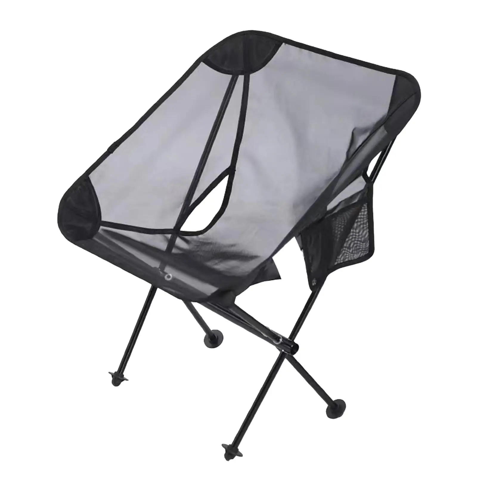 Folding Camping Chair Outdoor Concerts Fishing Durable Portable with Side Pocket