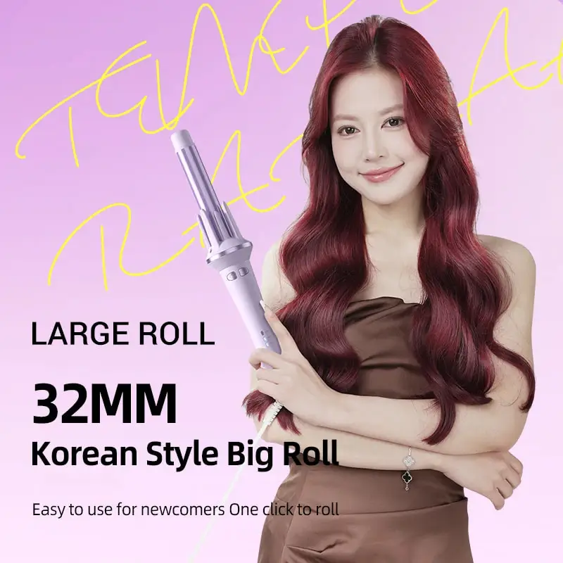 Automatic Hair Curler 28mm 32mm Auto Rotating Large Wave CurlingIron Temperature Adjustable Anion Fast Heating Hair Styling Tool