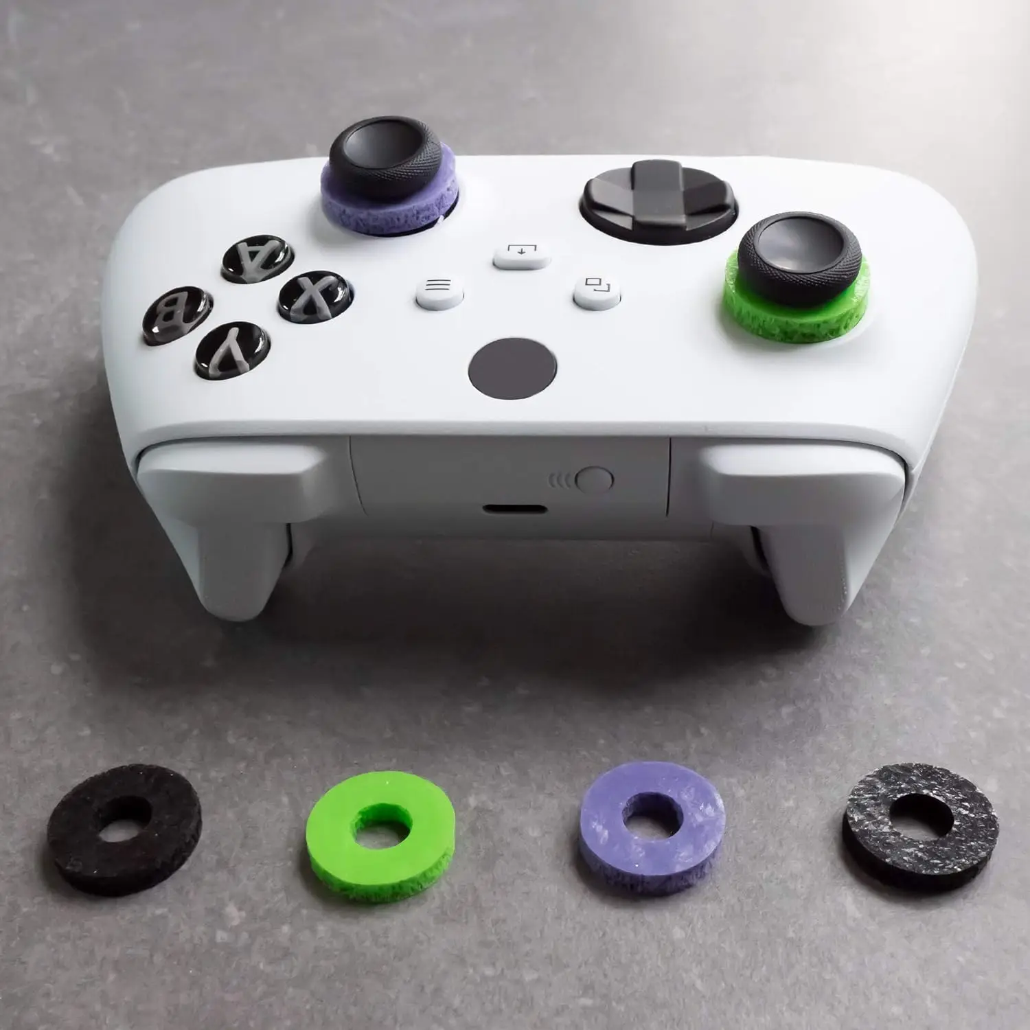 Enhanced Silicone Thumb Grip Caps for Xbox Series S Controller - Set of 2