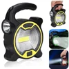 Portable Battery COB LED Work Light, Hand Flashlight, Flashlight, Outdoor Tent, Camping Lights with Handle, Not Included 1