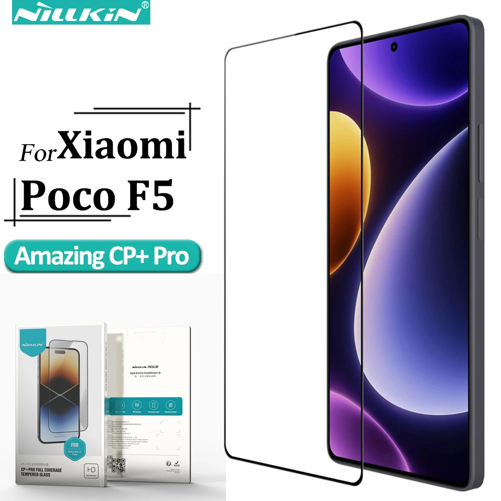 Nillkin For Xiaomi Poco F5 Tempered Glass,cp+pro 2.5d Full Cover Screen  Protectors - Screen Protectors - AliExpress