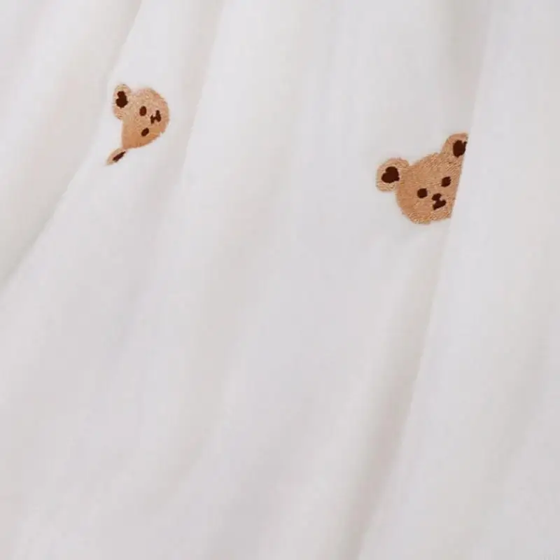 Children Blanket with Attractvie Bear Embroidery Easy Wash Baby Blanket Large Size Child Security for Boy Girls P31B