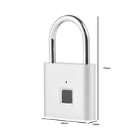O10 Smart Fingerprint Padlock Waterproof Biometric Fingerprint Keyless Door Lock USB Rechargeable Security Padlock House Unlock - Image 6